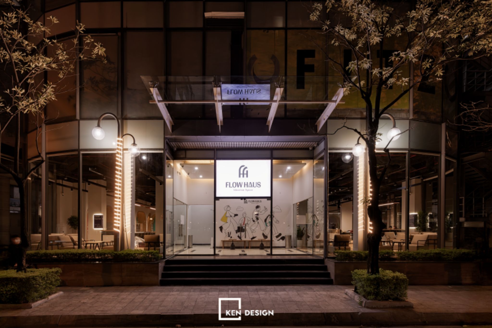 mô hình quán cafe mở xuyên đêm